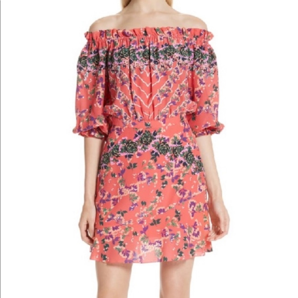 Saloni Grace off-the-shoulder dress